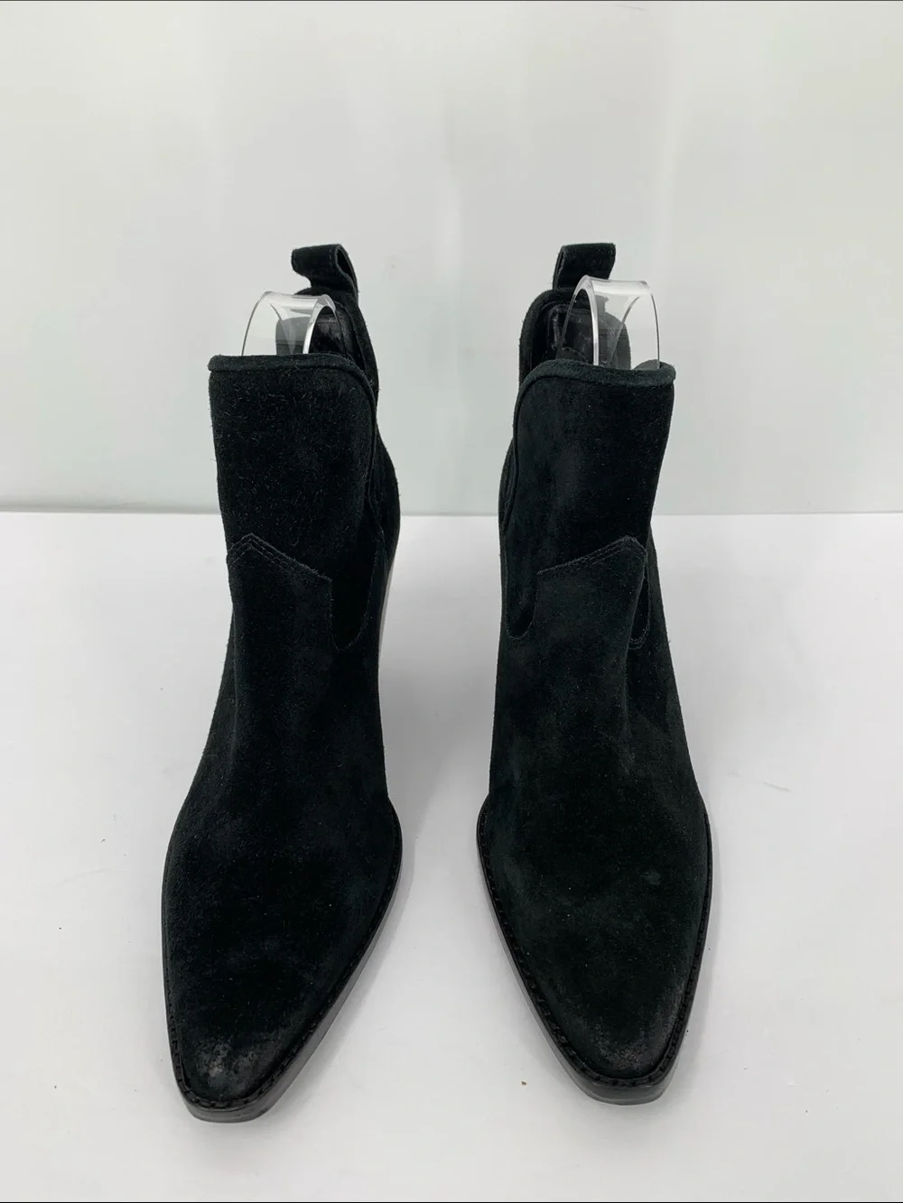 Vince Camuto Phaidra ankle boot bootie shoe black suede leather slip-on V new 7